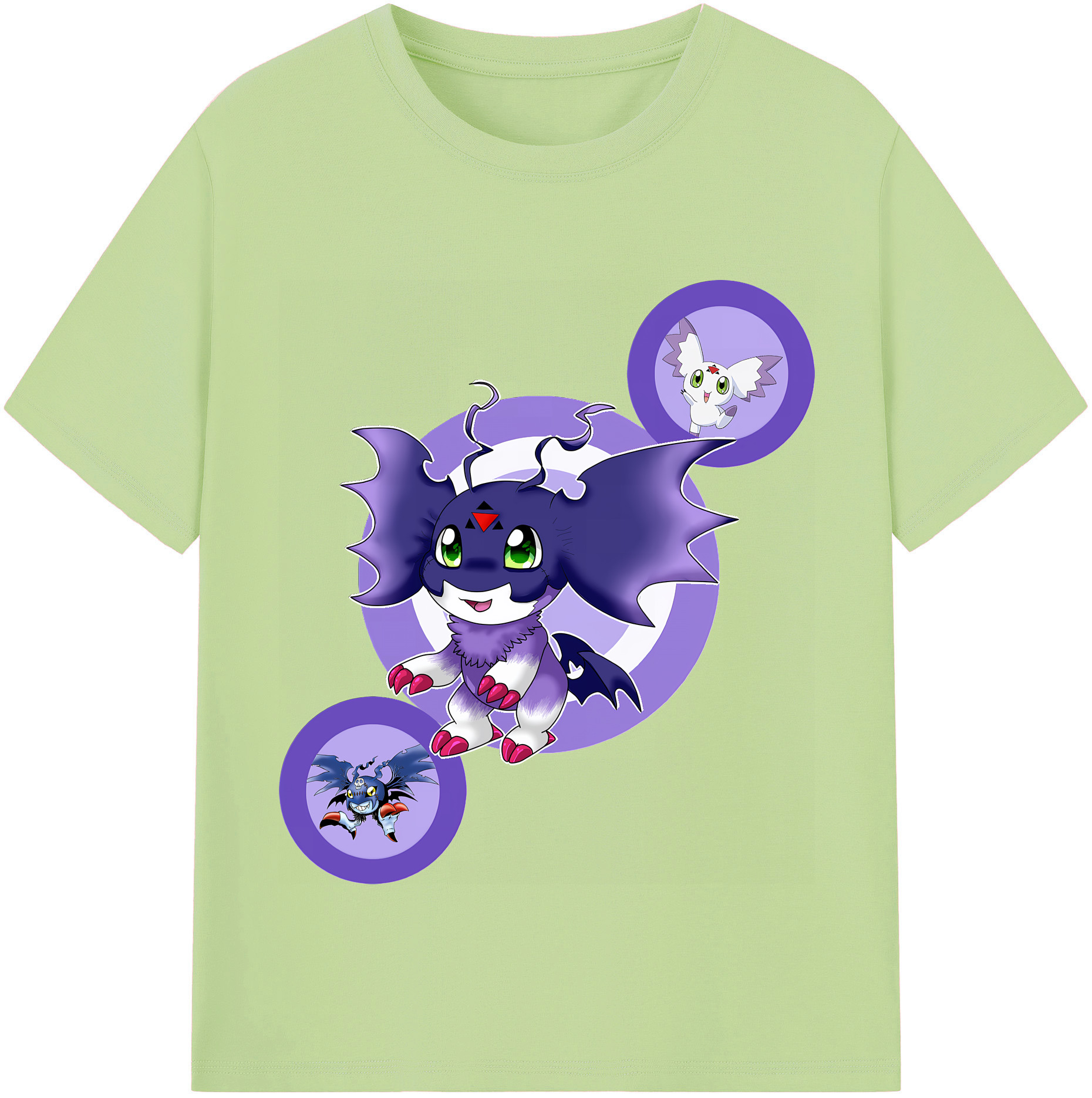 （画像用） Digimon デジタルモンスター/デジモン 綿100％半袖Tシャツ（フロントプリント）
